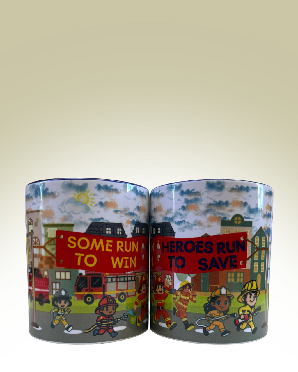 Heroes Run To Save Coffee Mug