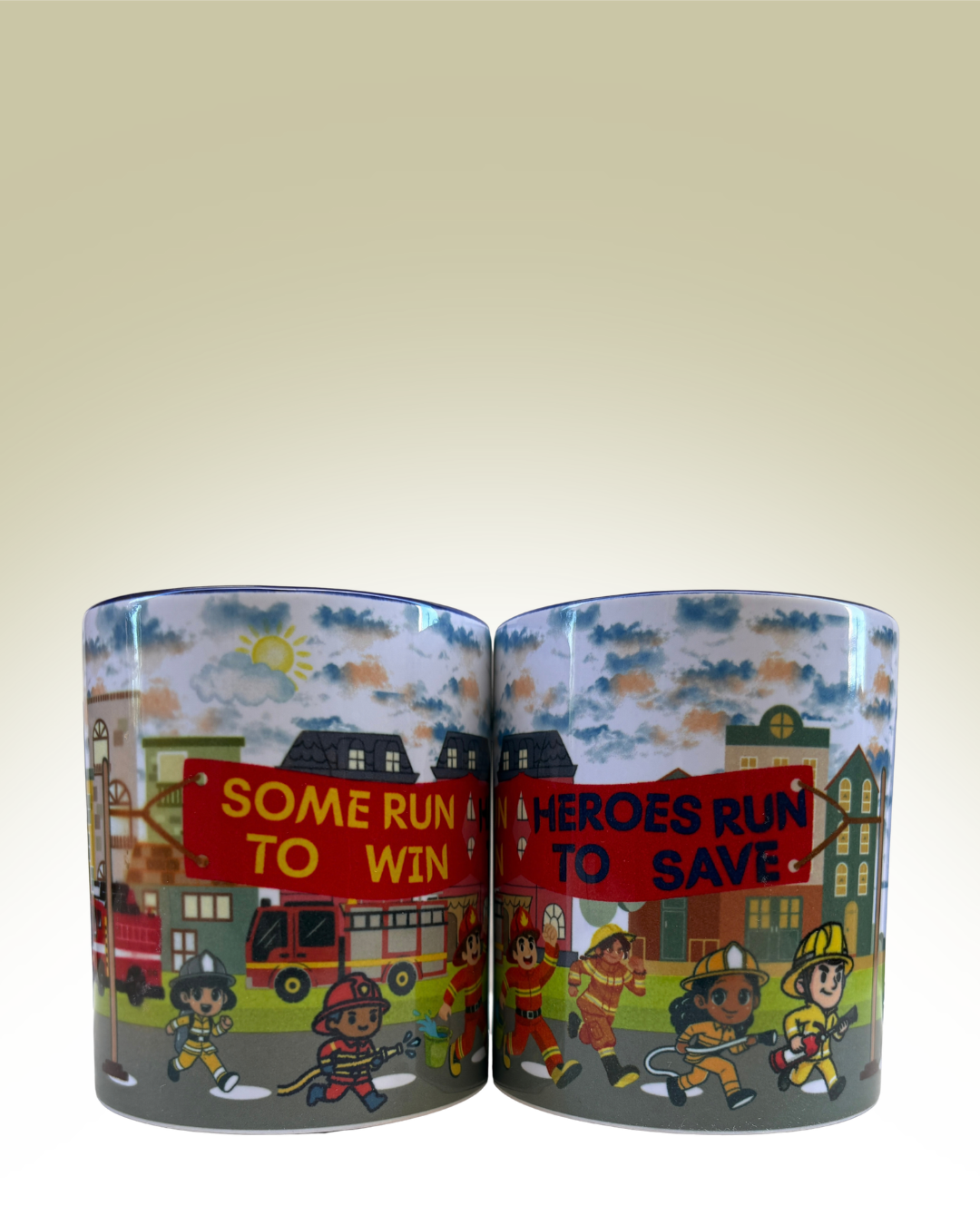 Heroes Run To Save Coffee Mug